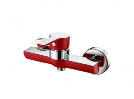 MONOMANDO DUCHA ROJO-CROMO ROMA BORRAS
